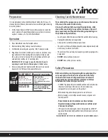 Preview for 6 page of Winco EWB-100A Operating Instructions Manual