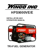 Preview for 1 page of Winco Home power HPS9000E Installation And Operator'S Manual