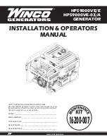 Winco HPS9000VE-03/A Installation & Operator'S Manual preview