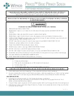 Preview for 1 page of Winco Privess Basic 3130 Customer Instructions