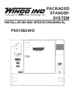 Winco PSS15B2W/D Installation And Operator'S Manual preview