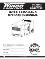 Winco PSS21F4/1 Installation And Operator'S Manual preview