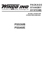 Winco PSS30 Installation And Operation Manual preview