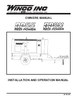 Winco REDI POWER RP 55 Owner'S Manual preview