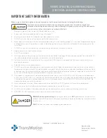 Предварительный просмотр 5 страницы Winco S550 Bariatric Stretchair Owner'S Operating And Maintenance Manual