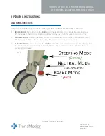 Предварительный просмотр 11 страницы Winco S550 Bariatric Stretchair Owner'S Operating And Maintenance Manual