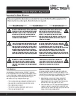 Preview for 2 page of Winco SPECTRUM EBS-400 Installation And Operating Instruction Manual