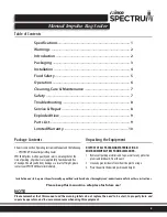 Preview for 3 page of Winco SPECTRUM EBS-400 Installation And Operating Instruction Manual