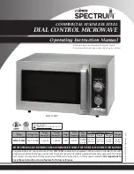 Winco SPECTRUM EMW-1000SD Operating Instructions Manual preview