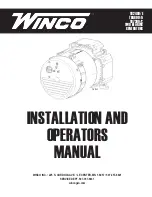 Preview for 1 page of Winco TB2400/E Insallation And Operators Manual