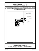 Preview for 19 page of Winco ULPSS12H4W/E Installation And Operator'S Manual