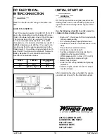 Preview for 13 page of Winco ULPSS20B2W/A Installation And Operator'S Manual