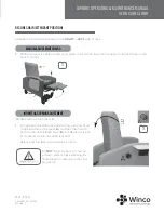 Предварительный просмотр 15 страницы Winco Vero Care Cliner Owner'S Operating And Maintenance Manual