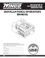 Winco W10000VE-03/A Installation & Operator'S Manual preview