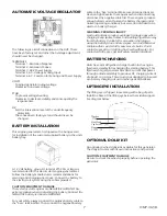 Preview for 7 page of Winco W10000VE-03/A Installation & Operator'S Manual