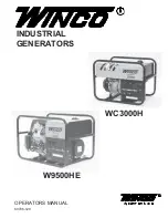 Winco W9500HE Operator'S Manual preview