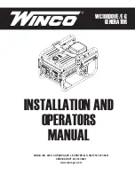 Preview for 1 page of Winco WC10000VE Installation And Operator'S Manual