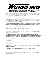 Предварительный просмотр 15 страницы Winco WL18000VE Installation And Operator'S Manual