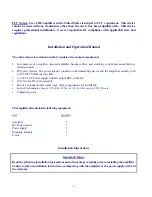 Preview for 2 page of Wincomm Technologies Corp. WAF2400-1000L Installation And Operation Manual