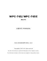 Preview for 1 page of Wincomm WPC-765 User Manual