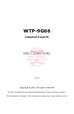 Preview for 1 page of Wincomm WTP-9G66 User Manual