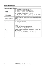 Preview for 16 page of Wincomm WTP-9G66 User Manual