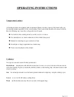 Preview for 6 page of Wind Crest CTE36B Use And Care Manual