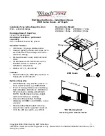 Preview for 1 page of Wind Crest WER Series Install Quick Specs