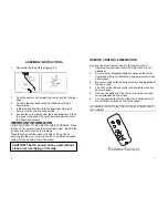 Предварительный просмотр 3 страницы Windchaser Windcolumn WCFR1 Operating Instructions