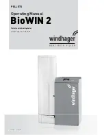 Windhager BioWIN 2 Operating Manual предпросмотр