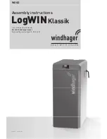 Windhager LogWIN Klassik Assembly Instructions Manual предпросмотр