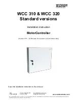 Window Master MotorController WCC 310 Installation Instructions Manual preview