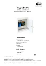 Предварительный просмотр 1 страницы Window Master WSC 304 01 Operating Manual/Technical Information