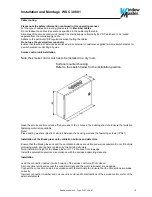 Предварительный просмотр 10 страницы Window Master WSC 308 01 Operation Manual / Technical Information