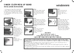 Windoware Shade Cloth Roll Up Blind Installation Instructions preview