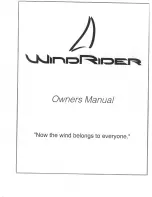 WindRider WR16 Owner'S Manual preview