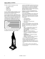 Preview for 44 page of Windsor 14" Sensor2 Operating Instructions Manual