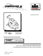 Windsor Commodore 20 10086050 Operating Instructions Manual preview