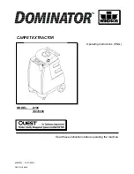 Windsor Dominator 10070090 Operating Instructions Manual preview