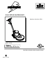 Windsor LB1500 Operating Instructions Manual preview