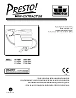 Windsor PRESTO! PRSDIFA2 Operating Instructions Manual preview