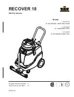 Windsor Recover 18 1.013-017.0 Operating Instructions Manual preview