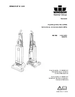 Windsor SRXP15 Operating Instructions Manual preview