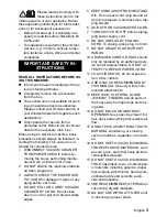 Preview for 3 page of Windsor Trek Vac 2 Manual