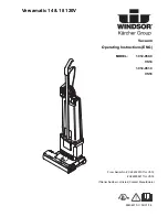 Preview for 1 page of Windsor versamatic 14 Operating Instructions Manual