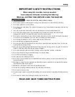 Preview for 5 page of Windsor versamatic 14 Operating Instructions Manual