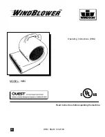 Windsor WB3 Operating Instructions Manual preview