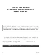 Предварительный просмотр 12 страницы Windsor WR300007 Owner'S Manual