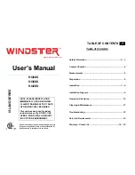 Windster HI30SS User Manual preview