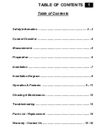 Preview for 2 page of Windster LINER WS-69TB30 User Manual